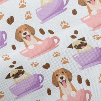 Cartoon Dog In Cup Performance Linen