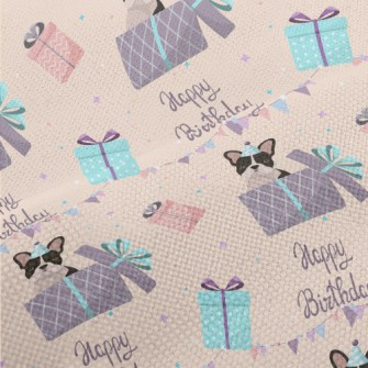 Happy Birthday French Bulldog Performance Linen