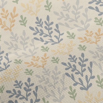 Retro Color Flowers Performance Linen