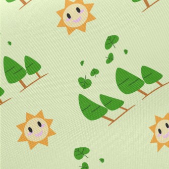 Sun And Forest Trees Twill