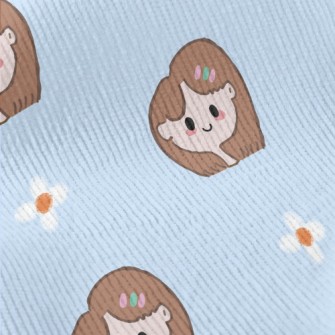 Smiling Little Girl Standard Corduroy