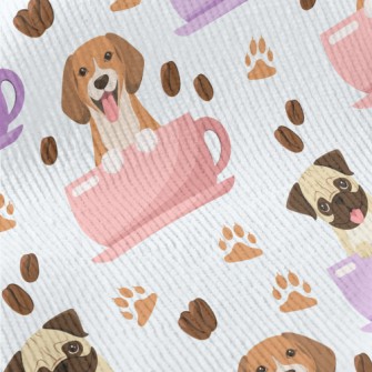 Cartoon Dog In Cup Standard Corduroy