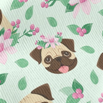 Beautiful Flower Pug Standard Corduroy