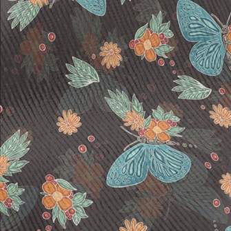 Cool Butterfly Flowers Standard Corduroy