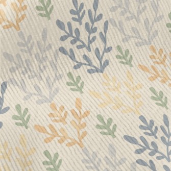 Retro Color Flowers Standard Corduroy