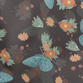Cool Butterfly Flowers Stretch Ponte