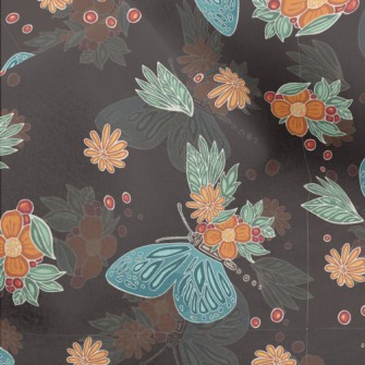 Cool Butterfly Flowers Micro Fleece