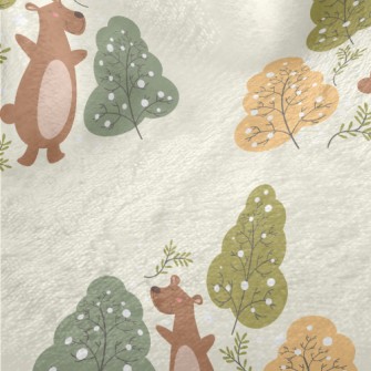 Big Bear And Big Tree Minky