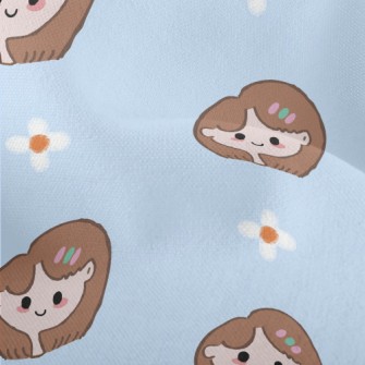 Smiling Little Girl Lightweight Performance Linen