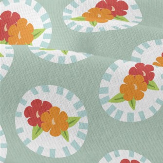 Retro Disc Flowers Modern Jersey