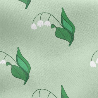 Pure Lily Of The Valley Jersey Backed Fleece