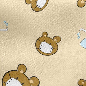 Alcohol And Mask Bear Jersey Backed Fleece