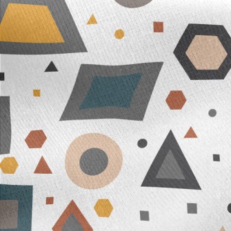 Colorful Geometric Figure Jersey Backed Fleece