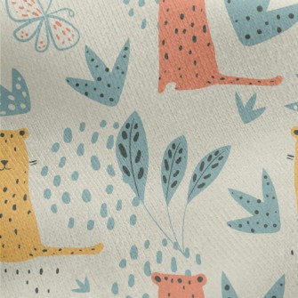 Garden Tiger Butterfly Jersey Backed Fleece