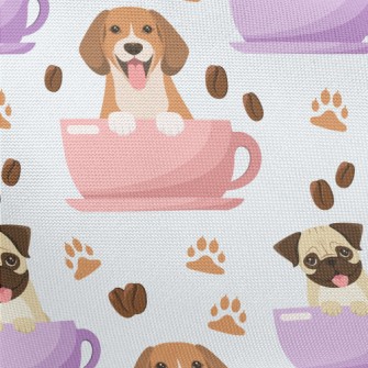 Cartoon Dog In Cup Pongee