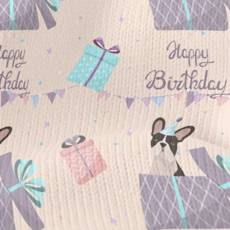 Happy Birthday French Bulldog Stretch Jersey