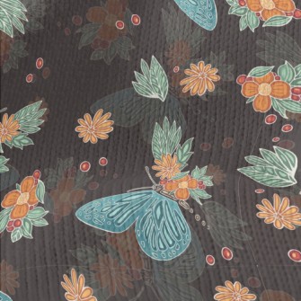 Cool Butterfly Flowers Stretch Jersey
