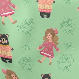 Pretty Little Girl Lightweight Cotton Poplin