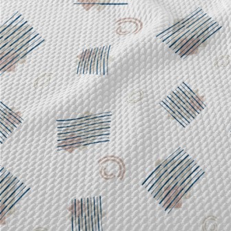 Line Diamond Block Birdseye Piqué