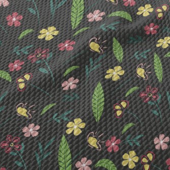 Cute Small Garden Birdseye Piqué