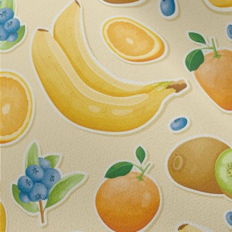 3D Banana Kiwi Chiffon