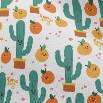 Orange And Cactus Chiffon