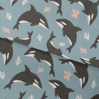 Killer Whales And Corals Waterproof Oxford