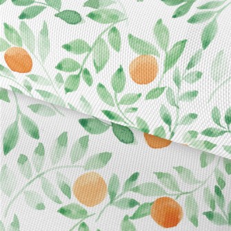 Watercolor Leaves And Fruits Waterproof Oxford