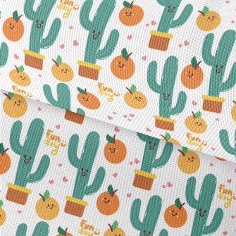 Orange And Cactus Waterproof Oxford