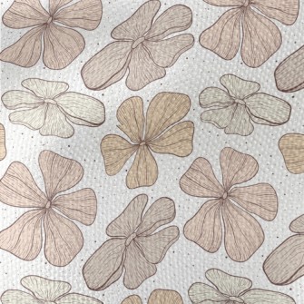 Large Pattern Flowers Waterproof Canvas