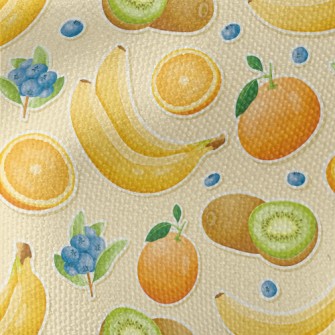 3D Banana Kiwi Waterproof Canvas
