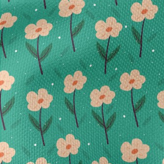 Garden Orange Flowers Waterproof Canvas