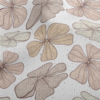 Large Pattern Flowers Athletic Mesh Flat Back