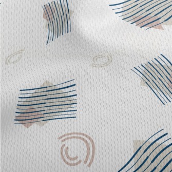 Line Diamond Block Athletic Mesh Flat Back