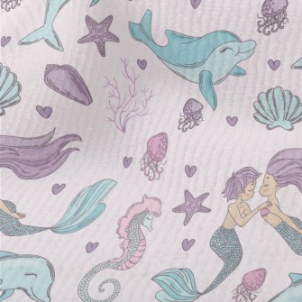 Undersea Mermaid Dolphin Terry