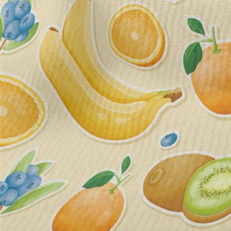 3D Banana Kiwi Terry