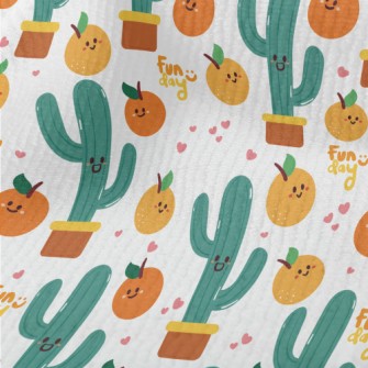 Orange And Cactus Terry