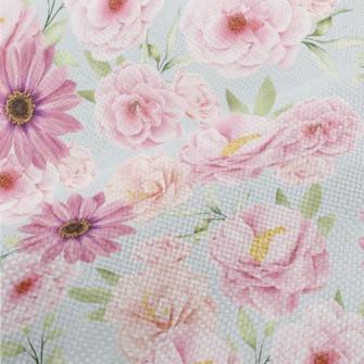 Watercolor Beautiful Flowers Performance Linen