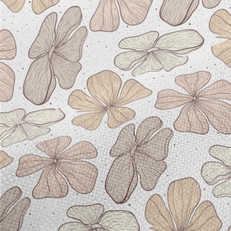 Large Pattern Flowers Performance Linen