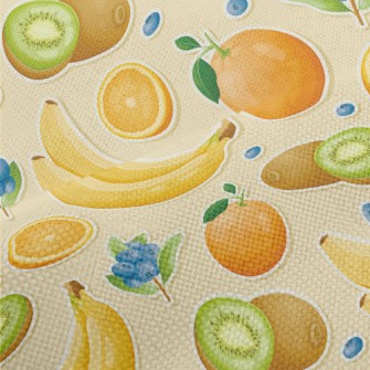 3D Banana Kiwi Performance Linen