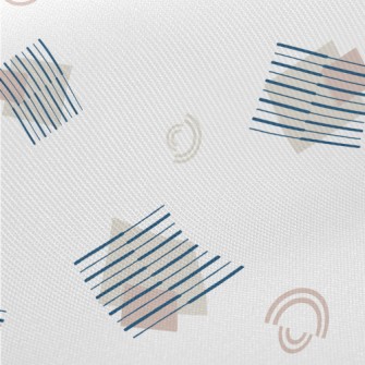 Line Diamond Block Twill