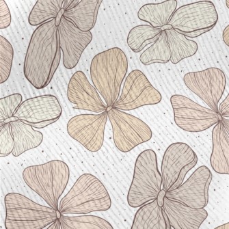 Large Pattern Flowers Standard Corduroy