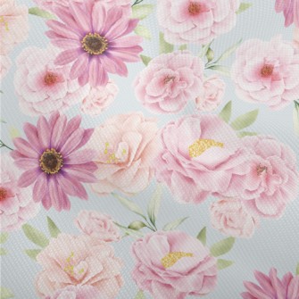 Watercolor Beautiful Flowers Dobby
