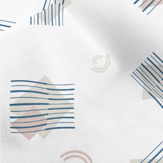 Line Diamond Block Micro Fleece