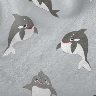 Thief Two-color Shark Minky