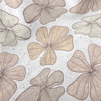 Large Pattern Flowers Minky