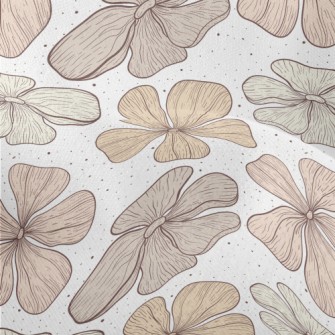 Large Pattern Flowers Lightweight Performance Linen