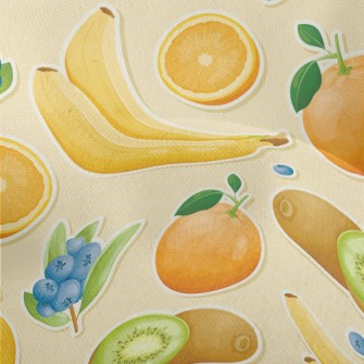 3D Banana Kiwi Lightweight Performance Linen