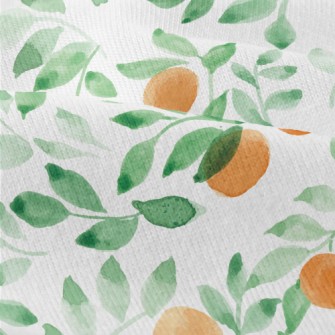Watercolor Leaves And Fruits Modern Jersey