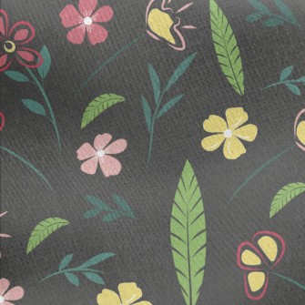 Cute Small Garden Jersey Backed Fleece